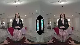 Cute Redhead Gets Creamed By Fat Cock In Vr Porn