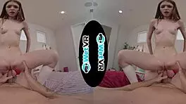 Cute Redhead Gets Creamed By Fat Cock In Vr Porn