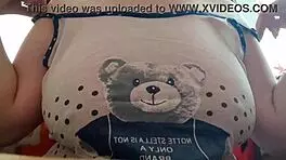 shy stepsister shows big tits instead of studying