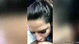 latina teen 18+ performs public car blowjob from craigslist ad