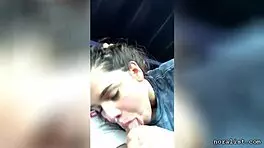 latina teen 18+ performs public car blowjob from craigslist ad