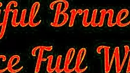 Beautiful brunette gets her face covered in cum! Close-up ass licking action.