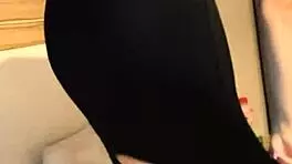 Ritafox, the redhead Russian teen, flaunts her juicy, firm ass in close-up.