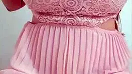 Young Student Boldly Shows Big Tits and Plays with Them Intensely.