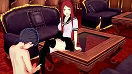 Hey, check out Kushina riding in that Naruto hentai scene! 😍