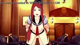 Hey, check out Kushina riding in that Naruto hentai scene! 😍