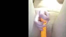 Curious young blonde country teen 18+ teases with her wet pussy.