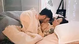 Hey, check out this tattooed punk latina brunette giving a delicious blowjob to her cute amateur partner.