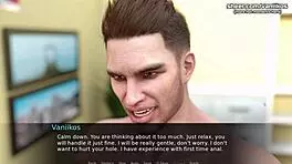 Betrayed petite redhead teen gets anal fucked by teacher's monster cock in gameplay.