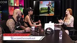 She wants to join suicide girls and miss tattoo week - fiery redhead in sheer red 😍