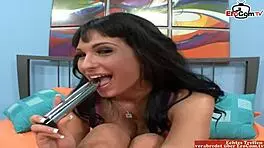 Beautiful Russian Teen Sucking Big Cock