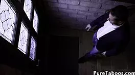 tattooed 18yo babe masturbating while getting doggystyle fucked