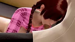 How does this thick cock slam deep into tight 3D anime hentai pussy uncensored?