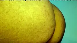 a petite teen wife bounces her ass on a dildo in homemade solo session, reaching orgasm closeup