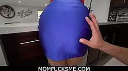 Momfucksme - Horny Busty Mature Stepmom Sally Dangelo Gives Hard Titfuck