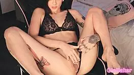 Gia Baker Teases with Vibrator to Reveal Her Pussy Secrets