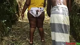 Blind lady gets fucked outdoors by stranger