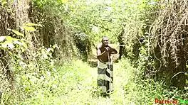 Blind lady gets fucked outdoors by stranger