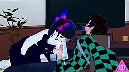 Koikatsu tanjiro kanao demon slayer have sex blowjob handjob and cumshot uncensored thereal3dstories