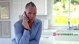 my slim thick stepdaughter fucks the dilf with her bushy cunt