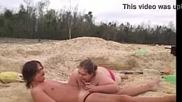 young housewife captures homemade reality outdoors in public park