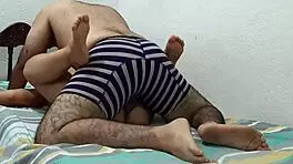 why are we having sex in my parents' room? this latina teen's big ass in missionary