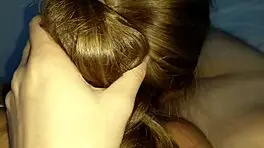 riding his huge cock reverse cowgirl with butt plug! damn, that double penetration feels wild