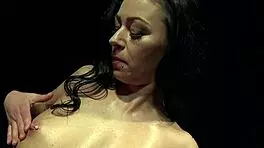 she takes that big cock deep, swallows the load