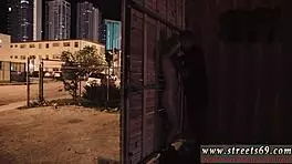 old man dominates teen with ass toy outdoors