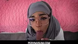 Arab Teen In Hijab Explores New Experiences