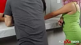 Alexxxtreme invites neighbors for group fucking fun