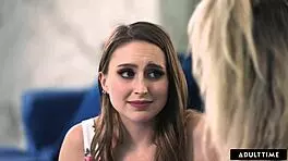 Lily Larimar Teaches Laney Grey To Kiss And Eat Pussy