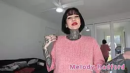 melody radford in short skirt