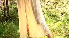 Nicole embraces nature openly and naked