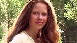 Nicole embraces nature openly and naked