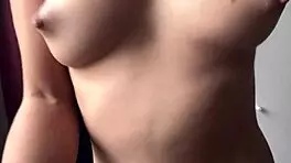 play with my tight shaved pussy and firm tits