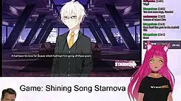 vtuber plays shining song starnova aki route 3