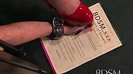 Slave Girl Obeys Master In BDSM Scenario