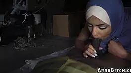 Arab teen drops booty for public blowjob outside army base