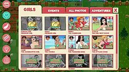 nutaku booty farm hentai game part 21 with blowjob and group action