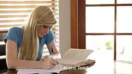 Wow! Study Time Turns Into Wild Fucking With Horny Student!