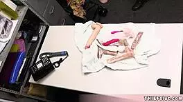 What happens when a shoplifter gets caught with huge pink vibrator