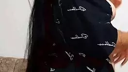 Young Lesbian Fingers Herself to Intense Orgasm