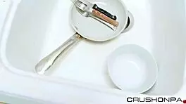 Hot brunette stepdaughter Jane Wilde drilled hard by stepdad