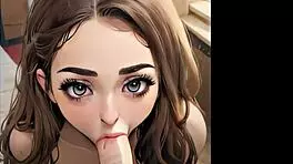 Ever tried an ASMR blowjob with hentai anime teen 18+ in a sexy 3D loop?