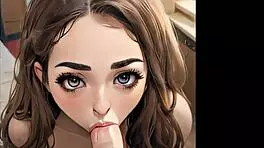 Ever tried an ASMR blowjob with hentai anime teen 18+ in a sexy 3D loop?