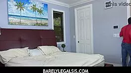 Stepsiblings Dani Blue and Sophia Sweet Sneak into Stepbro's Room for Forbidden Blowjob and Creampie