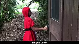 Caretaker Plays Prank On Tiny Cute Teen On Halloween - Tiny Gal