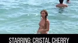 beach babe's big tits lead to anal at home