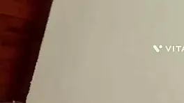 I'm masturbating while he fucks my big ass with his monster cock, and I love it